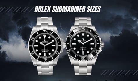 does the rolex submariner come in different sizes|Rolex Submariner size guide.